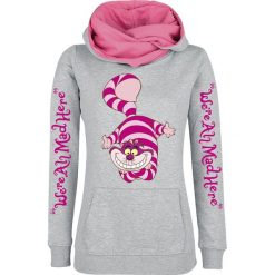 Alicja w Krainie Czarów Grinsekatze - We're All Mad Here Bluza z kapturem damska melanż szary/różowy. Czerwone bluzy z kapturem damskie Alicja w Krainie Czarów, xxl, melanż. Za 184,90 zł.