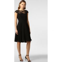 Esprit Collection - Sukienka damska, czarny. Czarne sukienki damskie Esprit Collection, w koronkowe wzory, z koronki, bez kołnierzyka, bez rękawów, rozkloszowane. Za 399,95 zł.