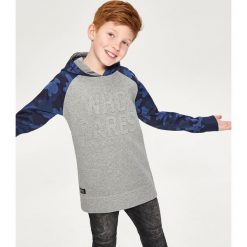 Bluza z kapturem - Jasny szar. Szare bluzy chłopięce rozpinane marki DOMYOS. Za 24,99 zł.