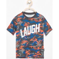 T-shirty chłopięce: T-shirt moro z nadrukiem – Pomarańczo