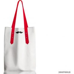 Shopper bag damskie: Skórzana torba na ramię Moustache