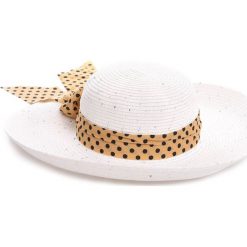 Kremowy Kapelusz Summer Love. Białe kapelusze damskie Born2be, w paski. Za 34,99 zł.