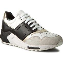 Sneakersy GEOX - D Phyteam A D724DA 00085 C0404 Biały/Czarny. Brązowe sneakersy damskie Geox, ze skóry ekologicznej. W wyprzedaży za 299,00 zł.