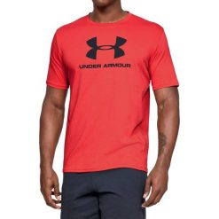 Under Armour Sportstyle Logo Tee 1329590-646. Czerwone t-shirty męskie Under Armour, m, bez wzorów, z bawełny, bez kołnierzyka. W wyprzedaży za 79,99 zł.