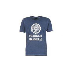 T-shirty z krótkim rękawem Franklin Marshall OLIMAPA. Niebieskie t-shirty męskie Franklin Marshall, s, bez wzorów, bez kołnierzyka, krótkie. Za 119,40 zł.