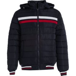 Granatowa Kurtka Glenlusk. Niebieskie kurtki męskie Born2be, xxl, bez wzorów, z jeansu, klasyczne. Za 164,99 zł.