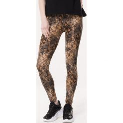 Brązowe Legginsy Total Look. Pomarańczowe legginsy damskie Born2be, s, bez wzorów, z dzianiny, klasyczne. Za 29,99 zł.