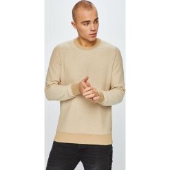 Premium by Jack&Jones - Sweter. Brązowe swetry męskie Premium by Jack&Jones, s, bez wzorów, z bawełny, z okrągłym kołnierzem, bez kaptura. W wyprzedaży za 79,90 zł.