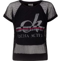 T-shirt DEHA ACTIVE. Białe topy damskie Deha, z nadrukiem, z tkaniny, z krótkim rękawem. Za 370,00 zł.