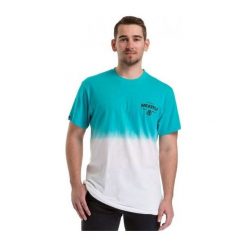 Meatfly Koszulka Męska Spill 2 T-Shirt B- White, Sky (Rozmiar M). Białe koszulki męskie marki Meatfly, m, bez wzorów, klasyczne, z klasycznym kołnierzykiem. W wyprzedaży za 66,00 zł.