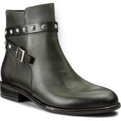 Botki BALDACCINI - 956500-J Negril Ulivo/Czarny S. Czarne buty zimowe damskie Baldaccini, ze skóry, na obcasie. W wyprzedaży za 269,00 zł.