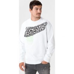 Diesel S-Bay Bluza Biały. Białe bluzy męskie Diesel, s, z haftami, z bawełny, bez kołnierzyka, bez rękawów, bez kaptura. Za 662,95 zł.
