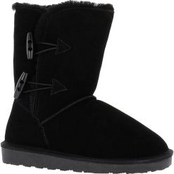 Skórzane kozaki "Hubbard" w kolorze czarnym. Czarne bez kategorii marki Buty Twoich ulubionych marek, ze skóry. W wyprzedaży za 236,95 zł.