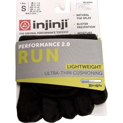 Skarpetki męskie: Skarpety Stopki Unisex INJINJI – 201110 Black