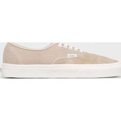 Vans - Tenisówki Authentic. Brązowe trampki męskie Vans, bez wzorów, ze skóry, bez zapięcia. W wyprzedaży za 269,90 zł.
