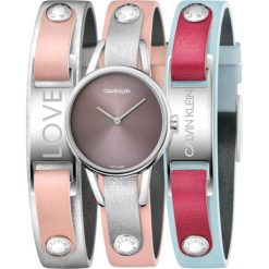 Calvin Klein My Calvins Zegarek Srebrny Beżowy. Szare zegarki damskie Calvin Klein, srebrne. Za 1102,95 zł.