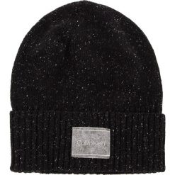 Czapka CALVIN KLEIN - Neps Beanie K50K504126 001. Czarne czapki męskie Calvin Klein, z jedwabiu. Za 199,00 zł.