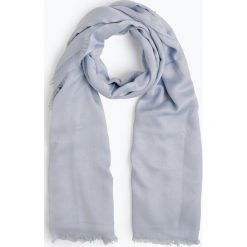 HUGO - Szalik damski – Women-Z 506, niebieski. Niebieskie szaliki damskie HUGO, bez wzorów, z żakardem. Za 429,95 zł.