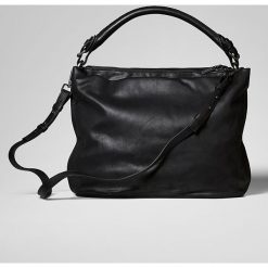 Torebka w kolorze czarnym - 49 x 42 x 14 cm. Torebki klasyczne damskie Marc O'Polo Accessoires, w paski, z materiału. W wyprzedaży za 386,95 zł.