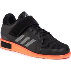 Buty adidas - Power Perfect III EF2985 Core Black/Night Metallic/Coral. Czarne buty sportowe męskie Adidas, ze skóry ekologicznej, bez zapięcia, na fitness i siłownię. W wyprzedaży za 369,00 zł.
