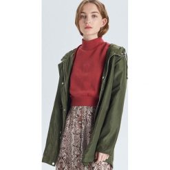Kurtka parka z kapturem - Khaki. Brązowe kurtki damskie Cropp, s, bez wzorów, z kapturem. Za 139,99 zł.