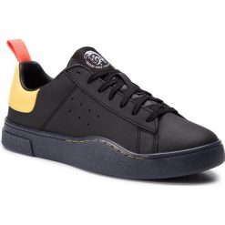 Sneakersy DIESEL - S-Clever Low Y01748-P2282 H7090 Black/Yellow Fluo. Czarne sneakersy męskie Diesel, na co dzień, bez wzorów, ze skóry ekologicznej, eleganckie, bez zapięcia. Za 629,00 zł.