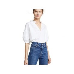 Bluzka Aida. Białe bluzki damskie Martino demi, s, bez wzorów, bez kołnierzyka, bez rękawów. Za 299,00 zł.