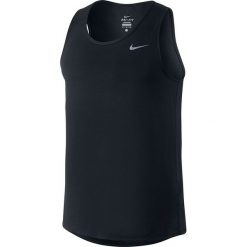 Nike Koszulka męska Dri-Fit Contour Singlet czarna r. M (683494 010). Czarne koszulki sportowe męskie Nike, m. Za 91,00 zł.
