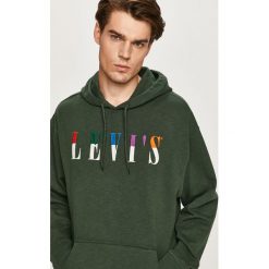 Levi's - Bluza. Zielone bluzy męskie Levi's®, s, z aplikacjami, z bawełny, z kapturem, bez rękawów, z kapturem. Za 329,90 zł.