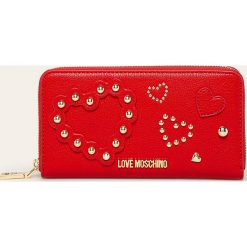Love Moschino - Portfel. Czerwone portfele damskie Love Moschino, bez wzorów, ze skóry ekologicznej. Za 429,90 zł.