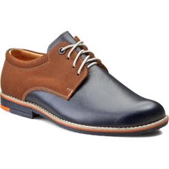 Derby męskie: Półbuty TIM - 127 Sahara/Brąz