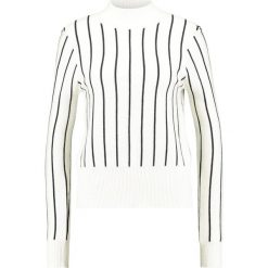 Swetry klasyczne damskie: English Factory STRIPED Sweter off white