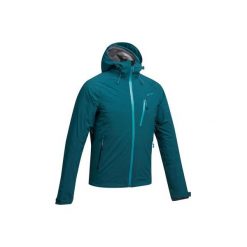 Kurtka turystyczna MH500 WTP męska. Czarne kurtki męskie QUECHUA, s, bez wzorów, z elastanu, bez kaptura. Za 299,99 zł.