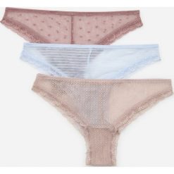 Koronkowe majtki hipster 3 pack - Niebieski. Niebieskie majtki damskie Reserved, s, z koronki. Za 49,99 zł.
