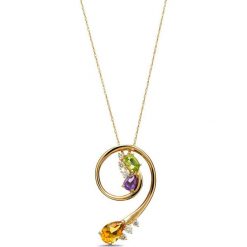 Naszyjniki damskie: Naszyjnik – złoto żółte 750, Brylant 0,25ct…