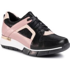 Sneakersy GINO ROSSI - RST-ARA-08 Black. Różowe półbuty damskie Gino Rossi, ze skóry. Za 259,99 zł.