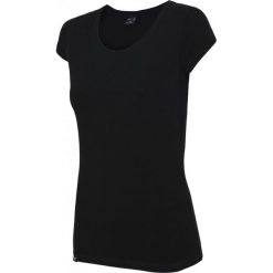 T-shirt damski TSD300 - czarny - 4F. Czarne t-shirty damskie marki 4f, l, z bawełny. Za 19,99 zł.