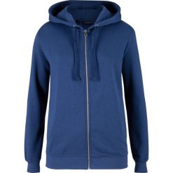 Bluza rozpinana basic z kapturem bonprix kobaltowy. Niebieskie bluzy damskie bonprix. Za 69,99 zł.