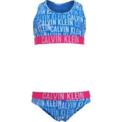 Calvin Klein Swimwear BRALETTE SET Bikini ikat logo. Niebieskie stroje dwuczęściowe dziewczęce marki Calvin Klein Swimwear. Za 229,00 zł.