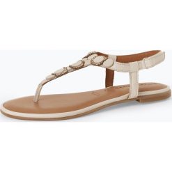 Tamaris - Sandały damskie ze skóry, biały. Sandały damskie Tamaris. Za 259,95 zł.