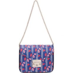 Torebki klasyczne damskie: Skórzana torebka w kolorze niebieskim – (S)20 x (W)16 x (G)8 cm