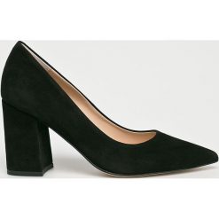 Solo Femme - Czółenka. Czarne buty ślubne damskie marki Solo Femme, ze skóry, na obcasie. Za 339,90 zł.
