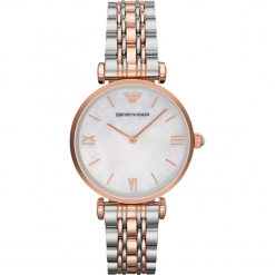 Zegarki damskie: Zegarek EMPORIO ARMANI – Gianni T-Bar AR1683 2T Silver/Rose/Rose Gold