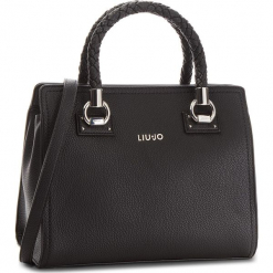 Torebka LIU JO - M Satchel Manhattan A68100 E0011 Nero 22222. Czarne torebki klasyczne damskie Liu Jo, ze skóry ekologicznej, duże. Za 689,00 zł.