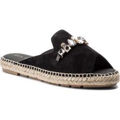 Espadryle EVA MINGE - Barbate 3H 18MJ1372391ES 201. Czarne espadryle damskie marki Eva Minge, ze skóry, na wysokim obcasie. W wyprzedaży za 219,00 zł.