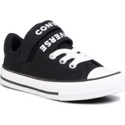 Trampki CONVERSE - Ctas Double Strap Ox 666928C Black/Black/White. Czarne trampki chłopięce Converse, bez wzorów, z gumy, na rzepy. Za 199,00 zł.