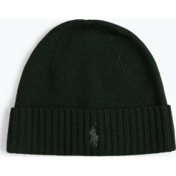 Polo Ralph Lauren - Czapka męska, zielony. Zielone czapki męskie Polo Ralph Lauren, z haftami, z dzianiny, klasyczne. Za 229,95 zł.
