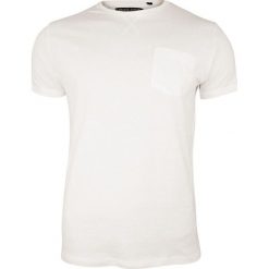 Kremowy T-Shirt (Koszulka) z Kieszonką, Bez Nadruku -Brave Soul Męski, Okrągły Dekolt, Écru, Bawełna TSBRSSS20ARKHAMecrue. Białe koszulki męskie Brave Soul, na lato, m, z nadrukiem, z bawełny, casualowe, z okrągłym kołnierzem, bez rękawów. Za 29,00 zł.