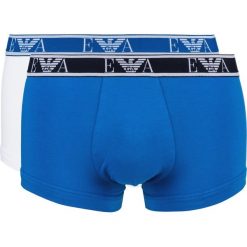 Emporio Armani 2-pack Bokserki Niebieski Biały. Niebieskie bokserki męskie Emporio Armani, bez wzorów, z elastanu. Za 154,95 zł.