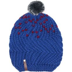 Czapki damskie: Art of Polo Czapka damska Nakrapiany oversize niebieska